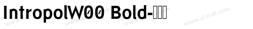 IntropolW00 Bold字体转换
